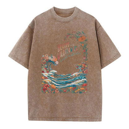 BLoom Wildflowers Chrsitian Washed T-Shirt