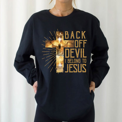 Back Off Devil I Belong To Jesus Christian Long Sleeve T-Shirt