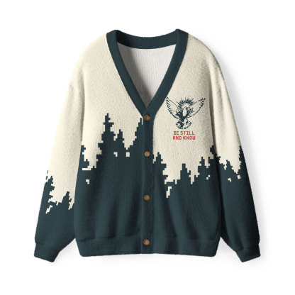 Be Still And Know Furry Christian Lightweight Cardigan