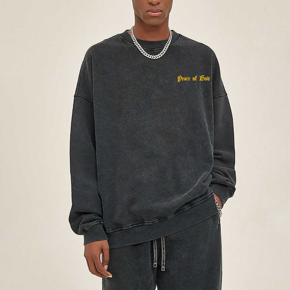 Be Anxious For Nothing Chirstian Washed Sweatshirt