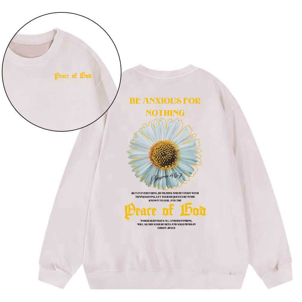 Be Anxious For Nothing Chirstian Washed Sweatshirt