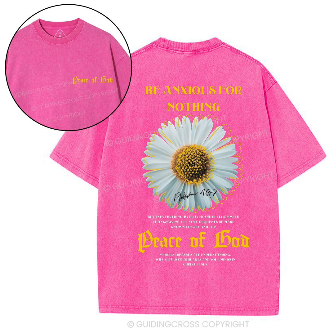 Be Anxious For Nothing Chirstian Washed T-Shirt