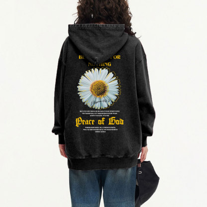 Be Anxious For Nothing Christian Washed Hoodie