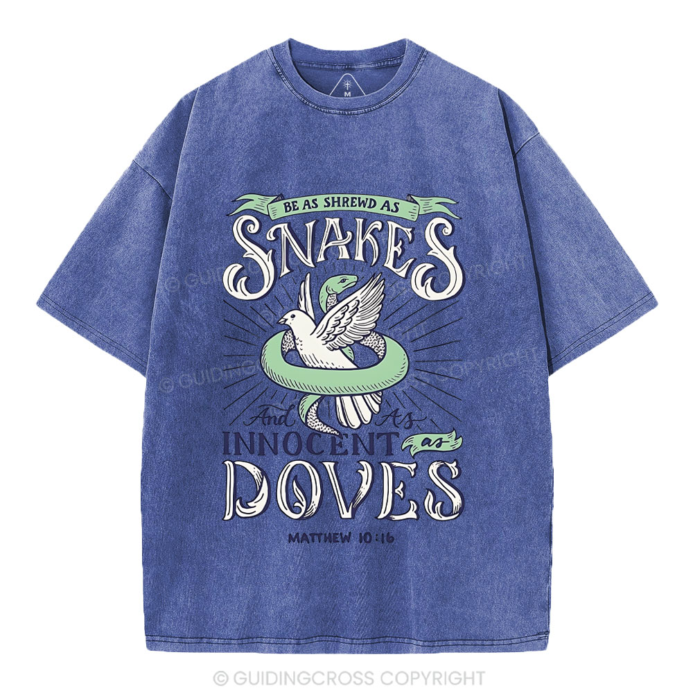 Be As Shrewd As Snakes And Innocent As Doves Christian Washed T-Shirt