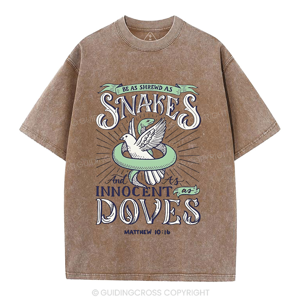Be As Shrewd As Snakes And Innocent As Doves Christian Washed T-Shirt