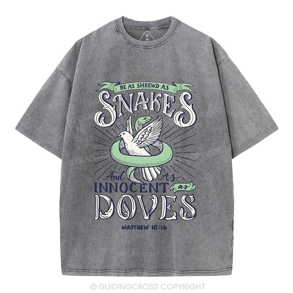 Be As Shrewd As Snakes And Innocent As Doves Christian Washed T-Shirt