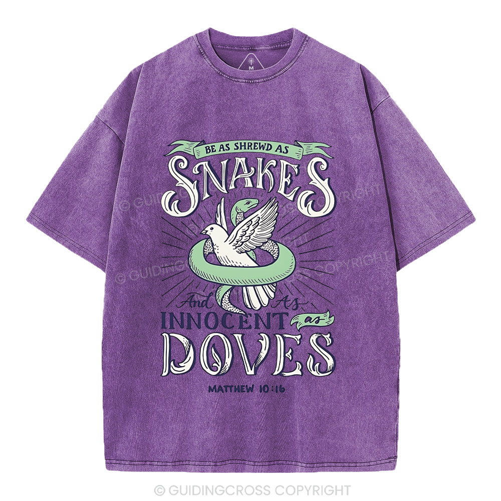 Be As Shrewd As Snakes And Innocent As Doves Christian Washed T-Shirt