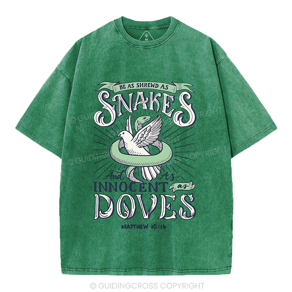 Be As Shrewd As Snakes And Innocent As Doves Christian Washed T-Shirt