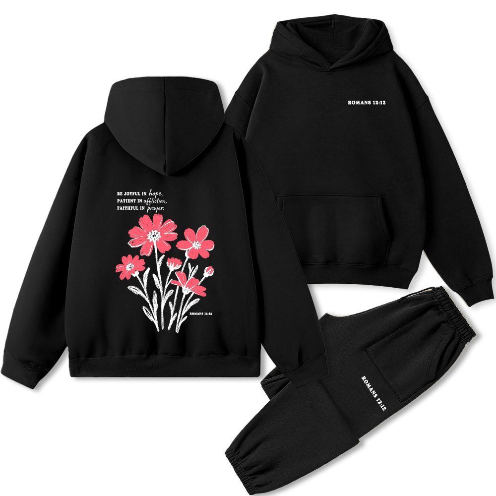 Be Joyful In Hope Premium Fleece Hoodie Set