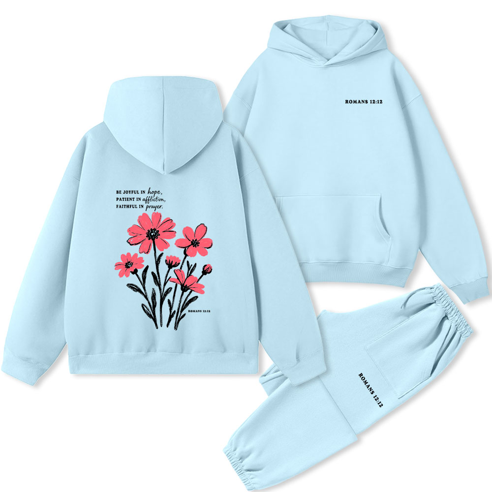 Be Joyful In Hope Premium Fleece Hoodie Set