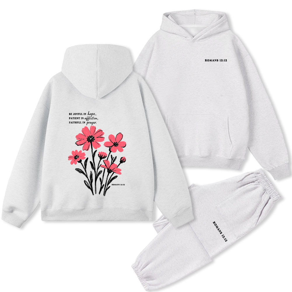 Be Joyful In Hope Premium Fleece Hoodie Set