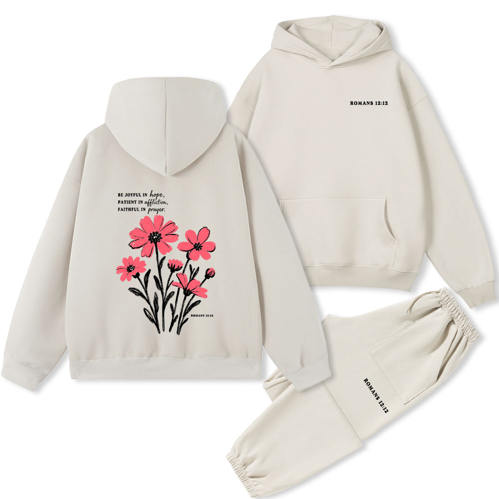Be Joyful In Hope Premium Fleece Hoodie Set