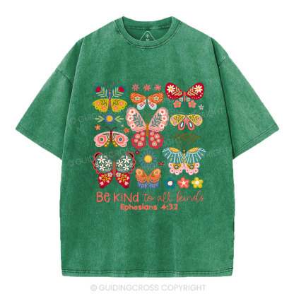 Be Kind To All Kinds Christian Washed T-Shirt