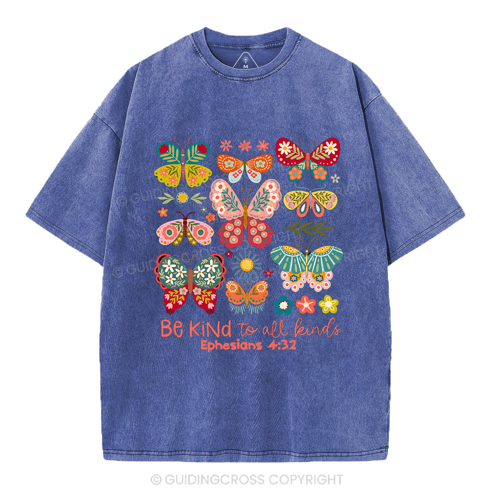 Be Kind To All Kinds Christian Washed T-Shirt