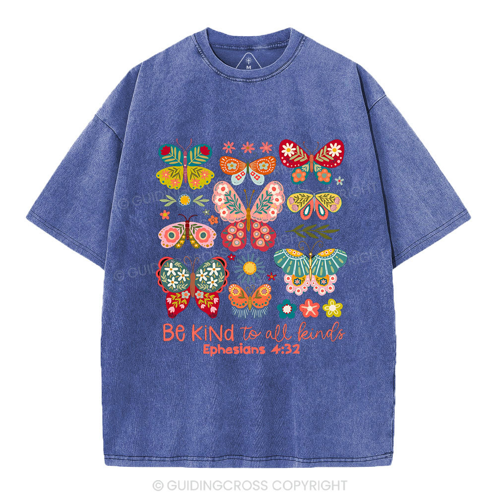 Be Kind To All Kinds Christian Washed T-Shirt
