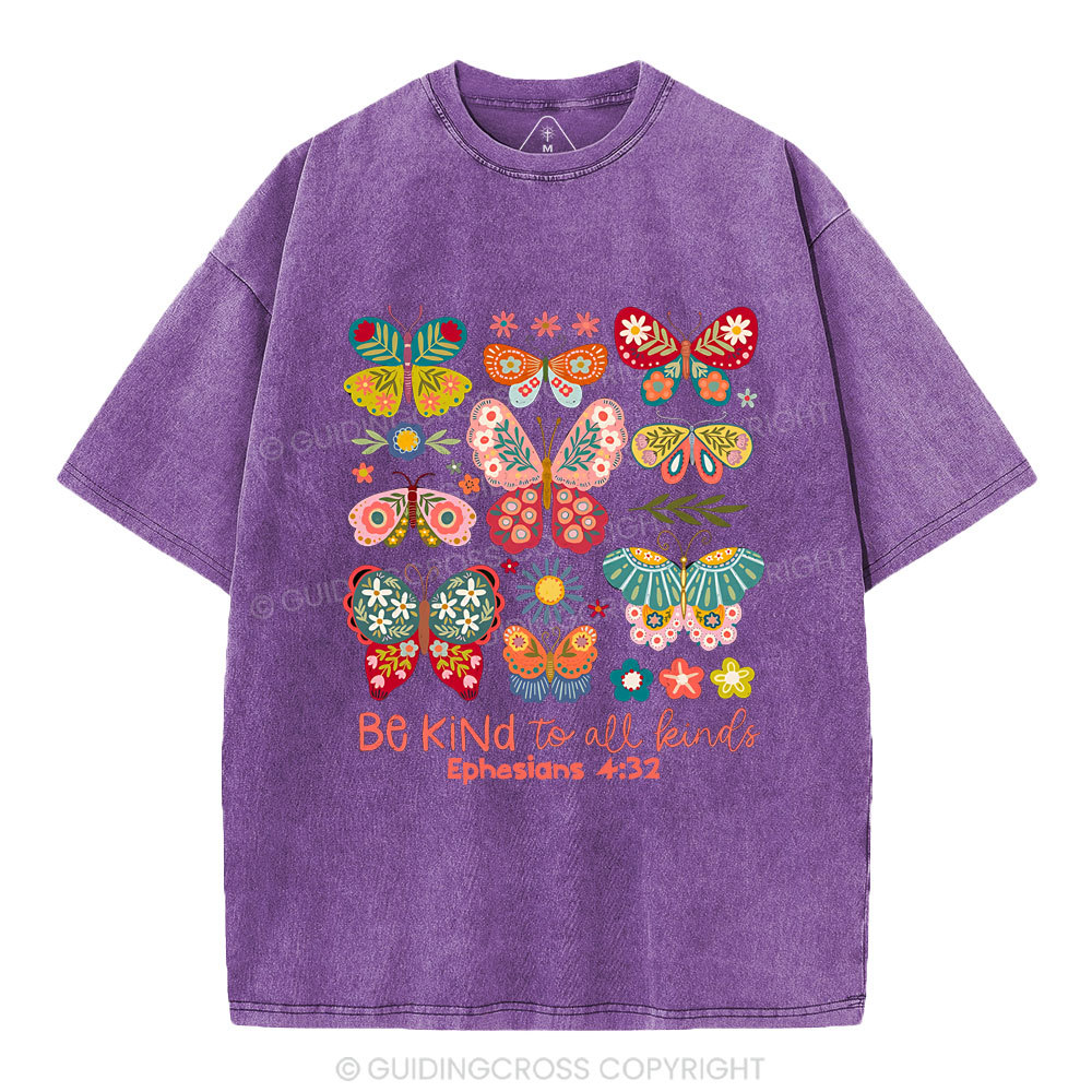 Be Kind To All Kinds Christian Washed T-Shirt