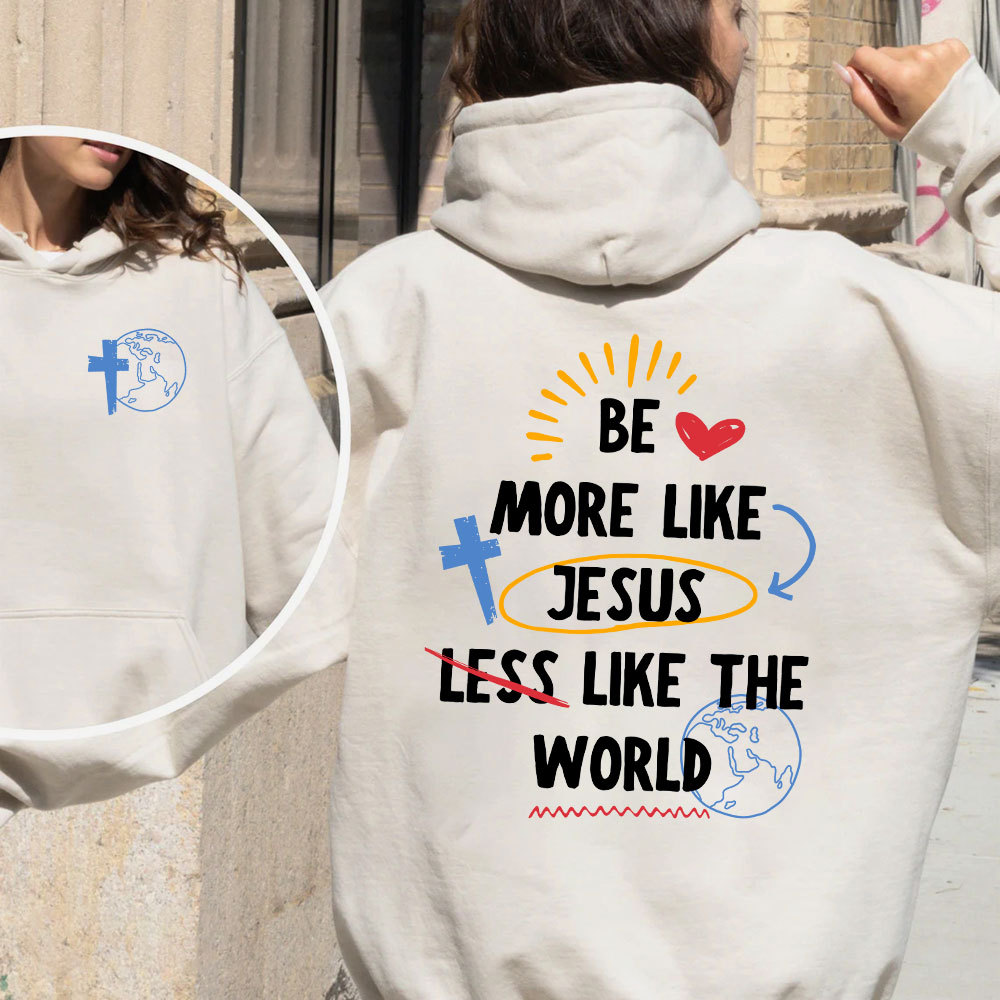 Be More like Jesus Christian Fleece Hoodie Set