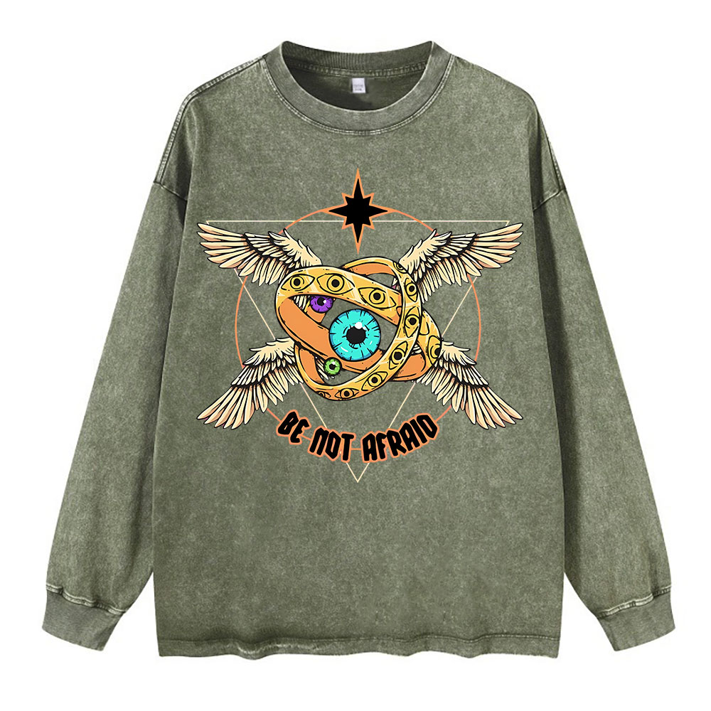 Be Not Afraid Washed Long Sleeve T-Shirt
