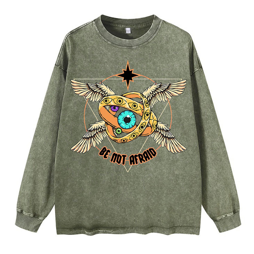 Be Not Afraid Washed Long Sleeve T-Shirt