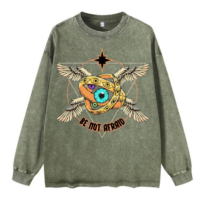 Be Not Afraid Washed Long Sleeve T-Shirt