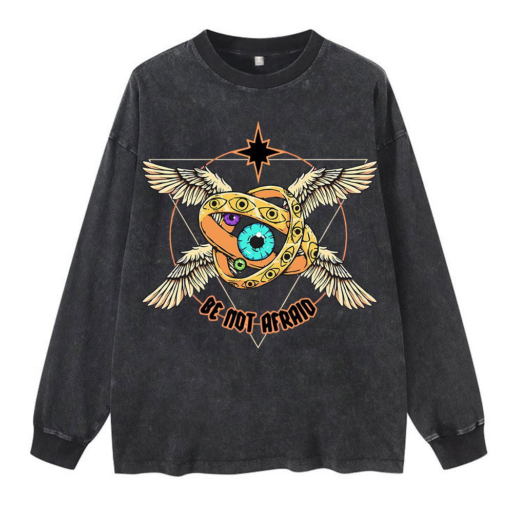 Sample Washed Long Sleeve T-Shirt Sale - GuidingCross