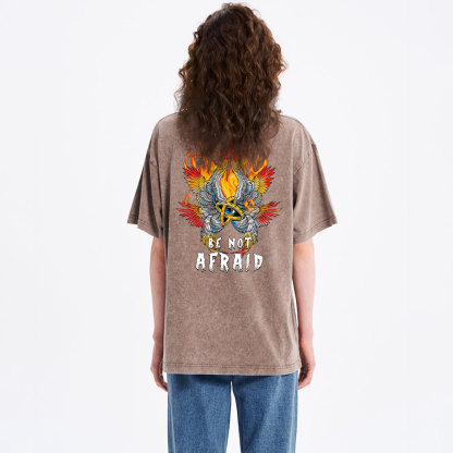 Be Not Afraid Angel Christian Washed T-Shirt