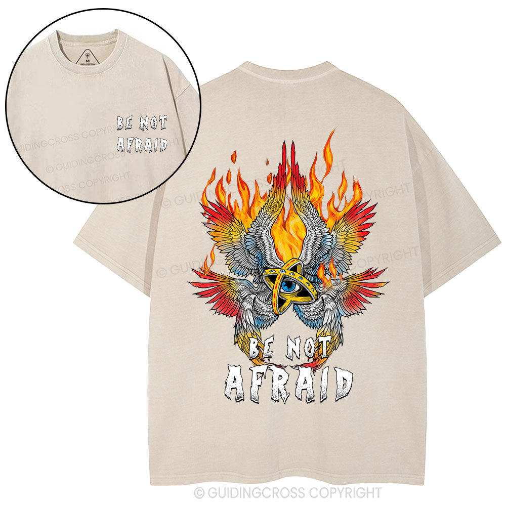 Be Not Afraid Angel Christian Washed T-Shirt