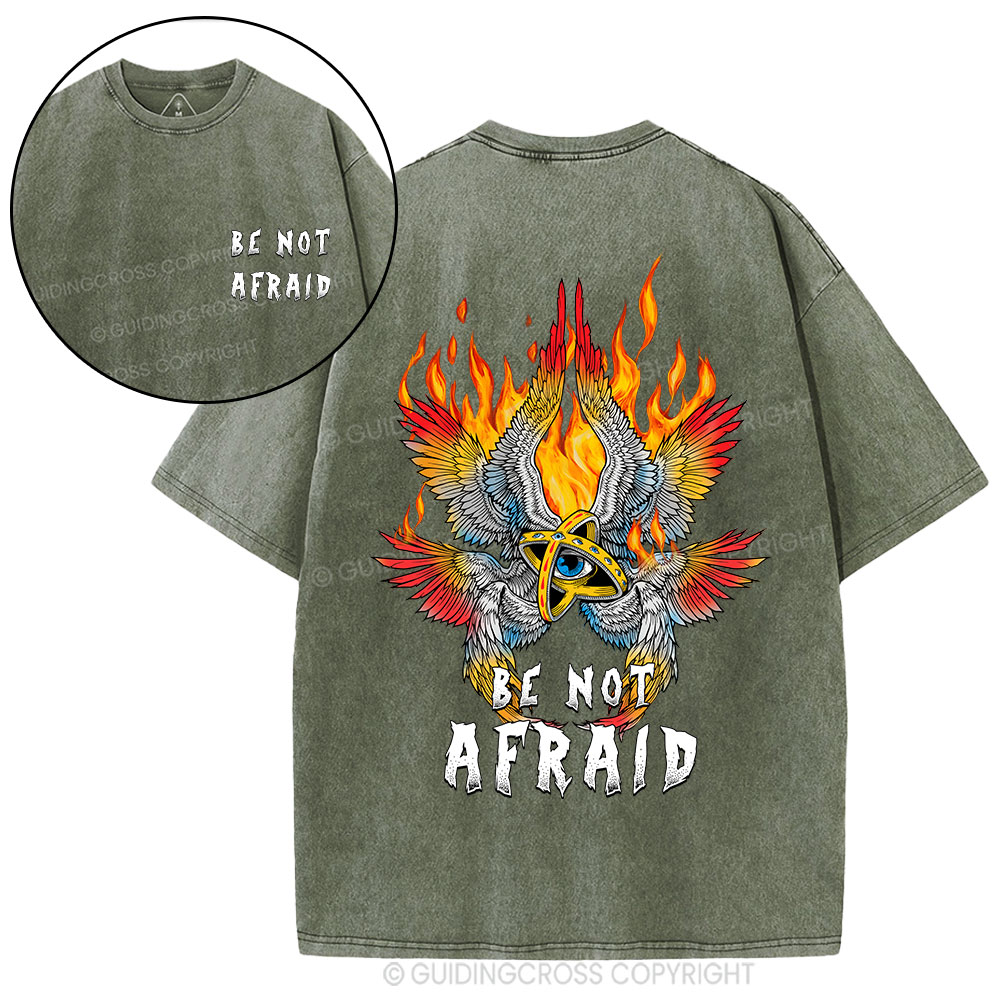 Be Not Afraid Angel Christian Washed T-Shirt