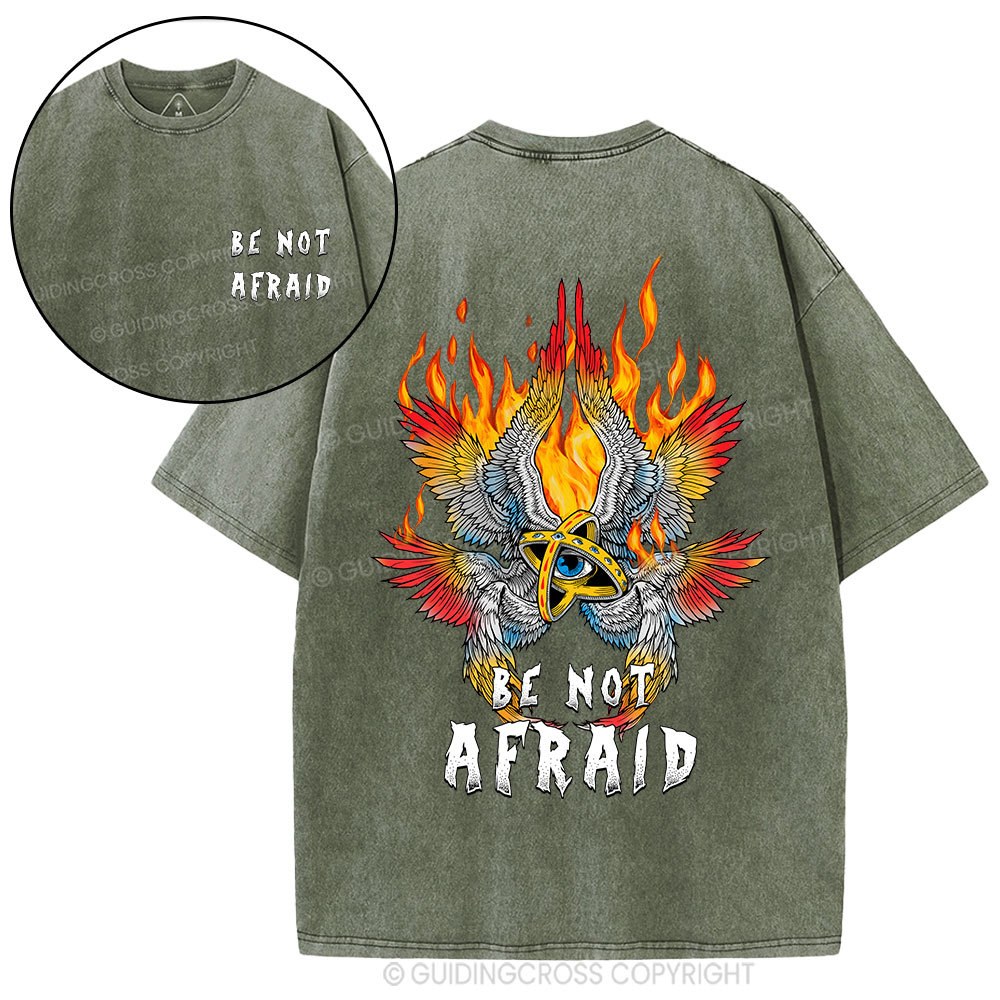 Be Not Afraid Angel Christian Washed T-Shirt