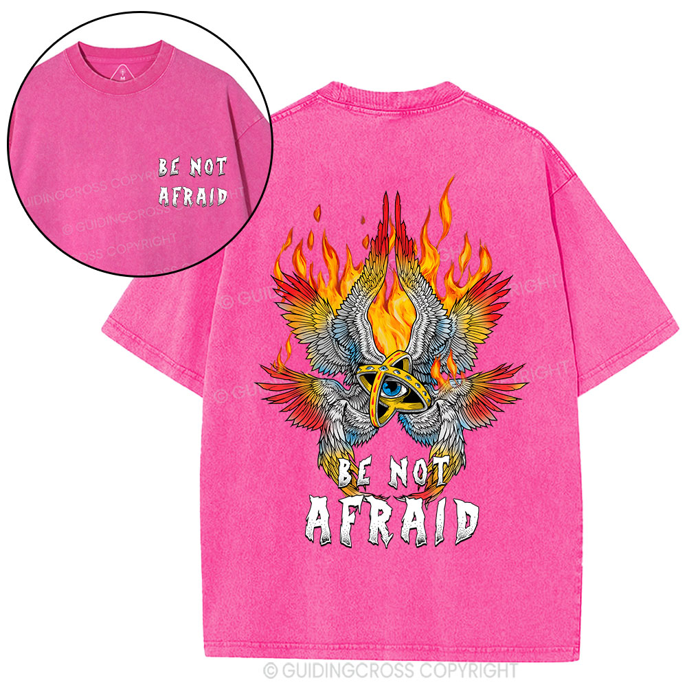 Be Not Afraid Angel Christian Washed T-Shirt