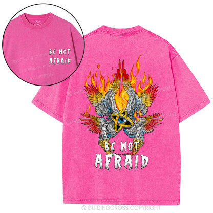 Be Not Afraid Angel Christian Washed T-Shirt