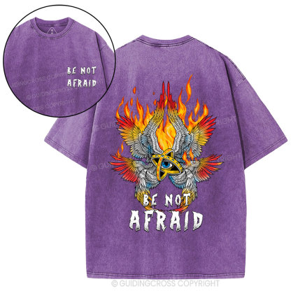 Be Not Afraid Angel Christian Washed T-Shirt