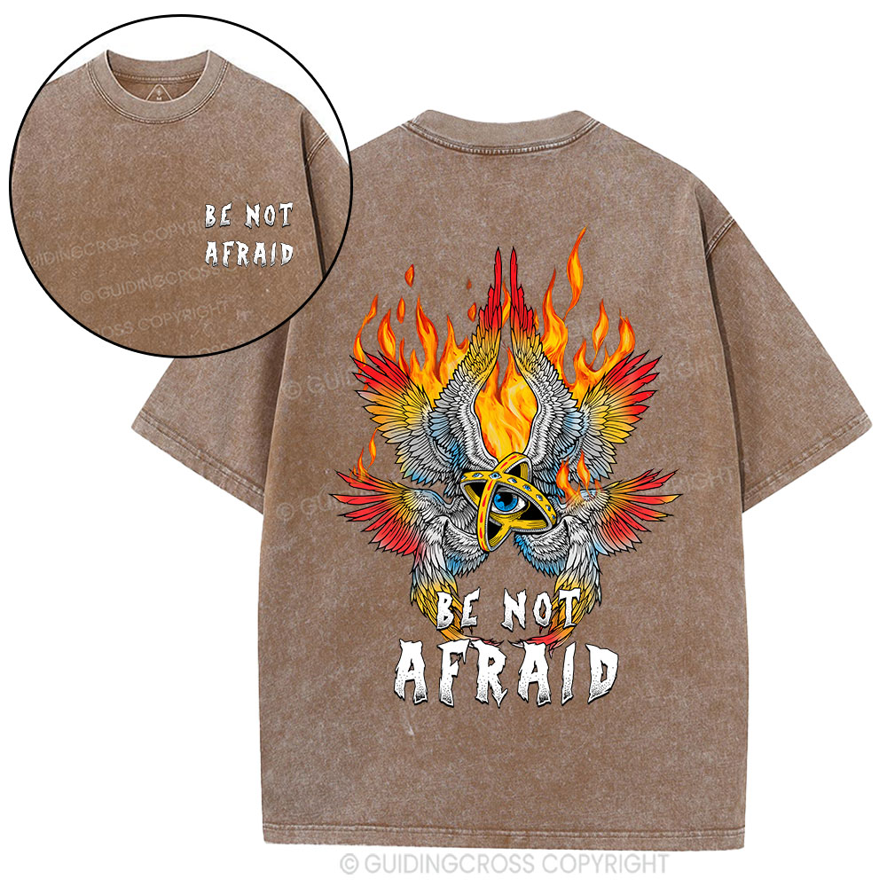 Be Not Afraid Angel Christian Washed T-Shirt