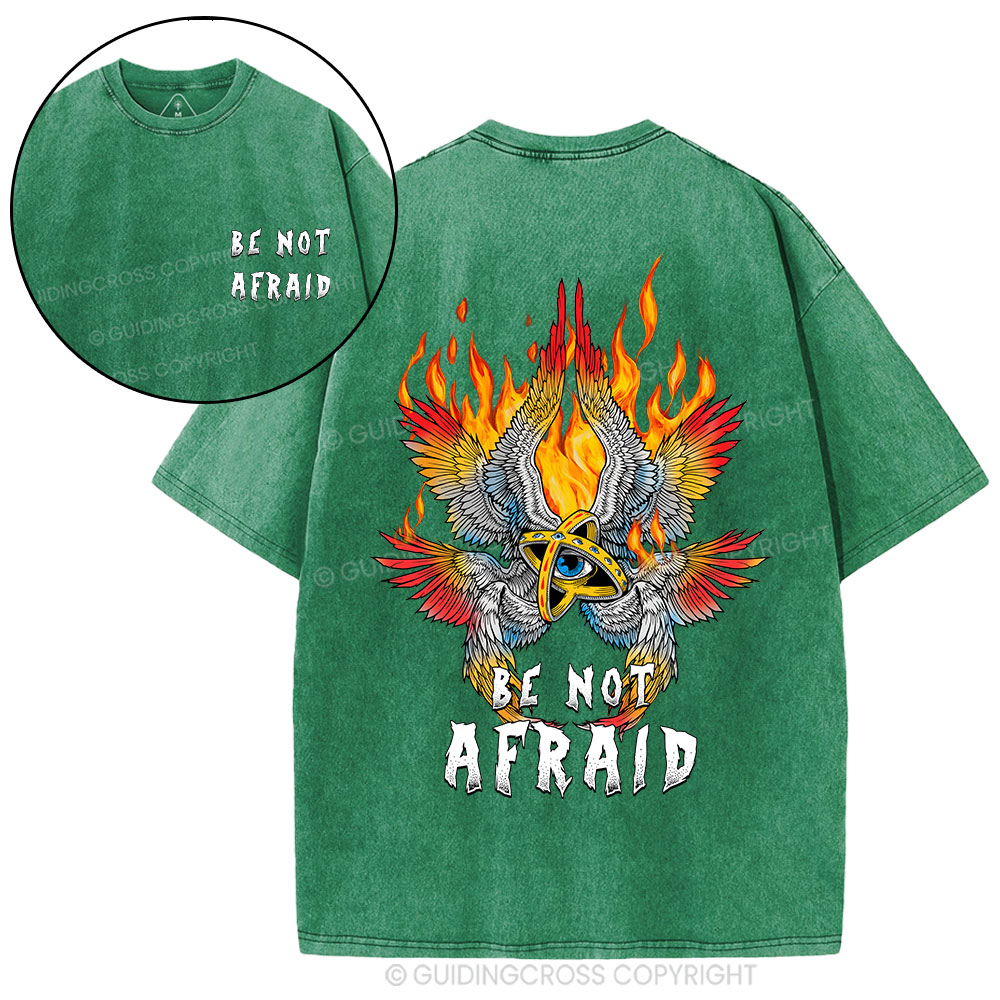 Be Not Afraid Angel Christian Washed T-Shirt