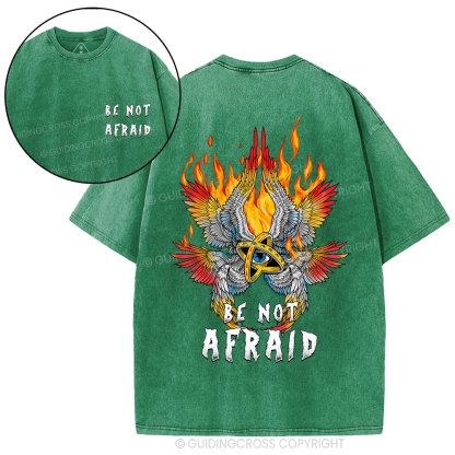 Be Not Afraid Angel Christian Washed T-Shirt