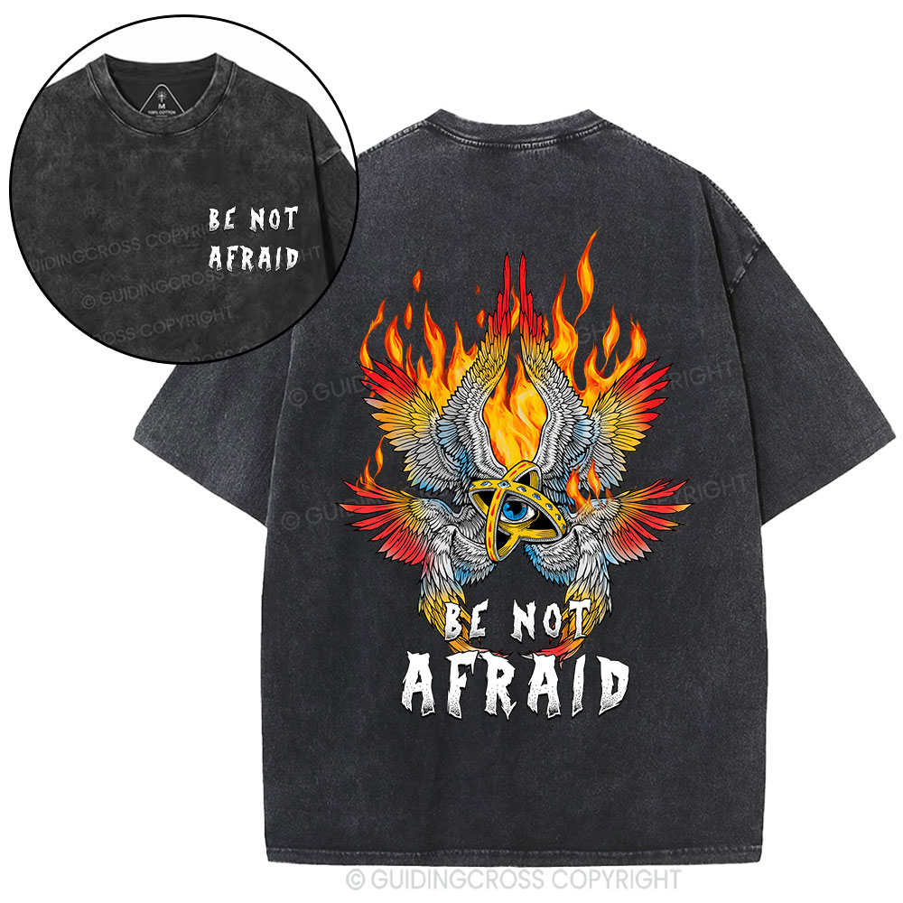 Be Not Afraid Angel Christian Washed T-Shirt
