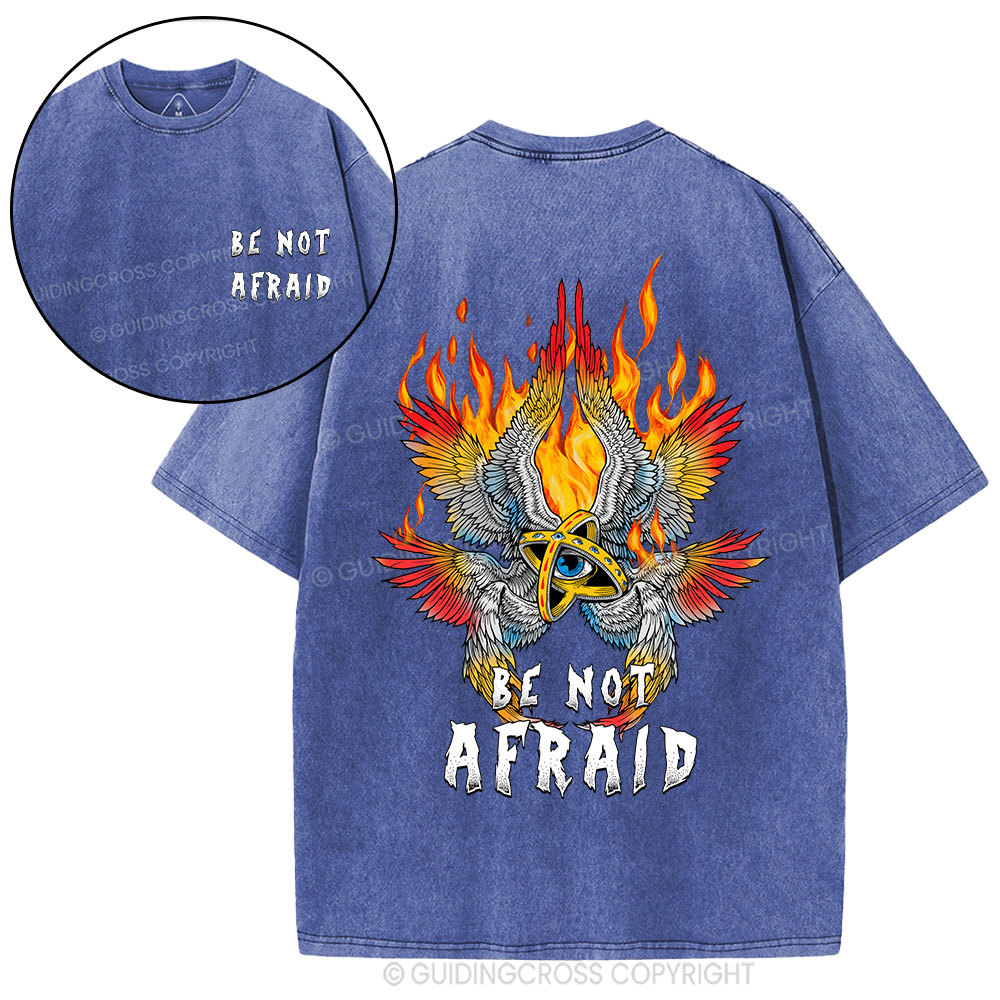 Be Not Afraid Angel Christian Washed T-Shirt