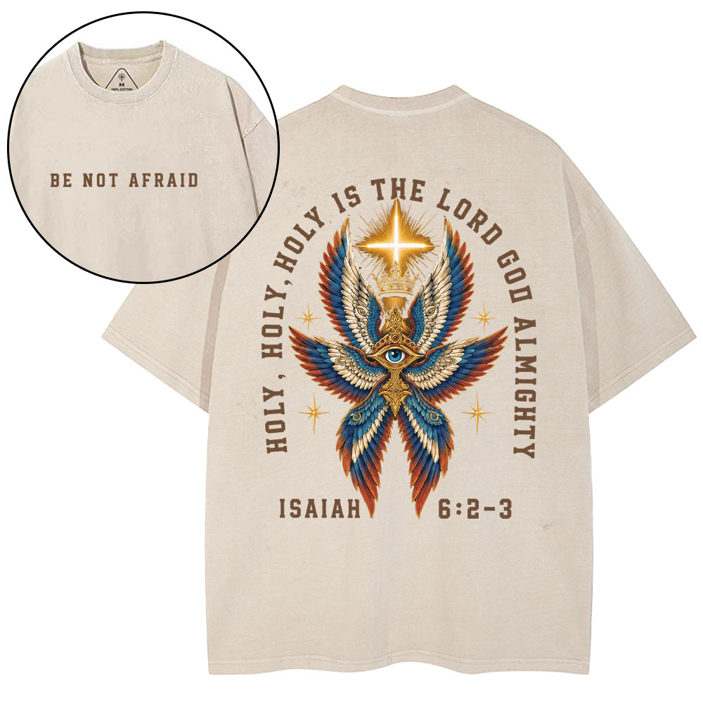 Be Not Afraid Christian Washed T-Shirt