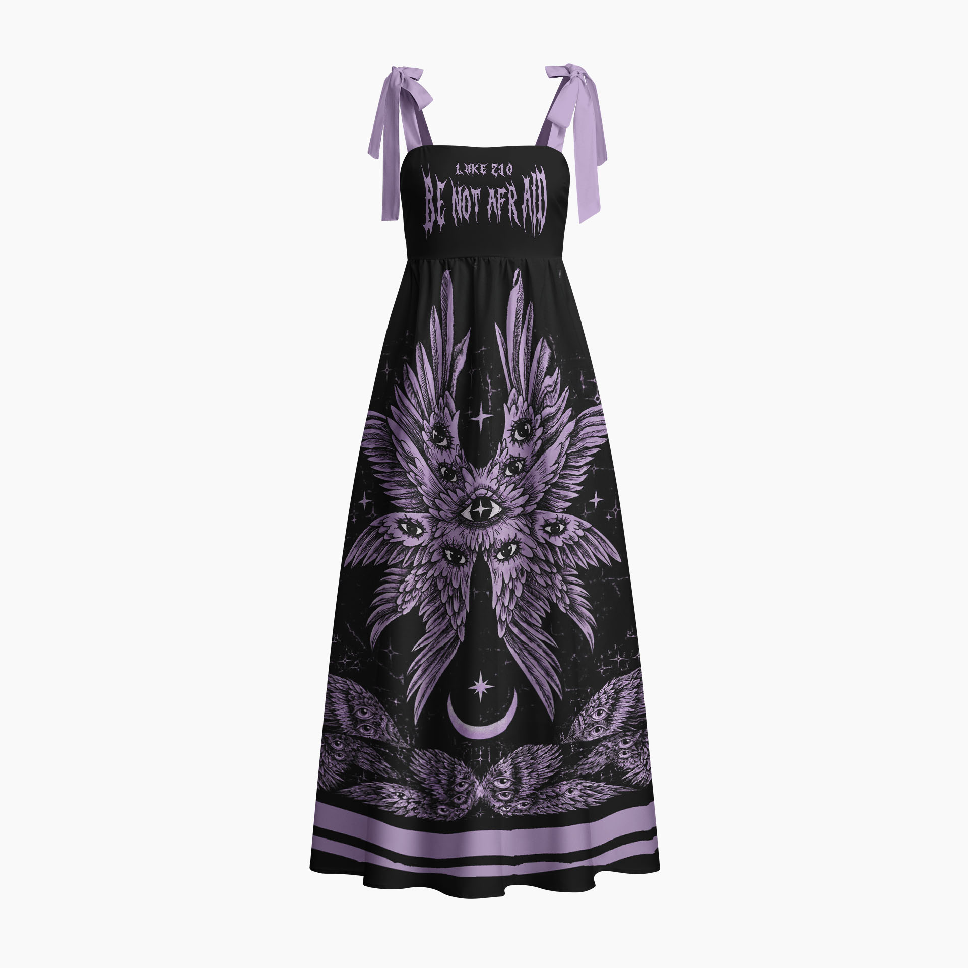 Be Not Afraid Chrisitan Tie Shoulder Maxi Dress