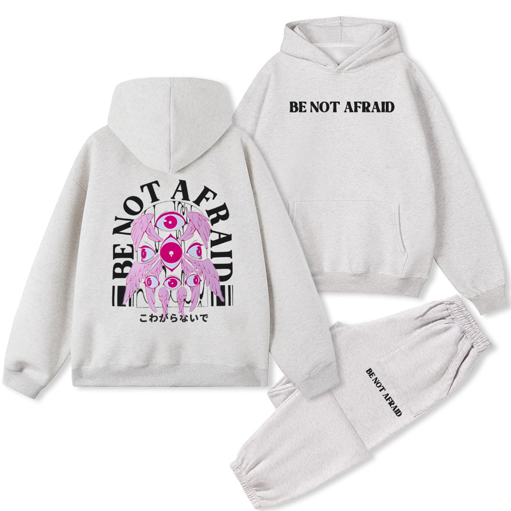 Be Not Afraid Christian Fleece Hoodie Set