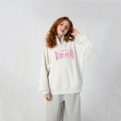 Be Not Afraid Christian Half Zip Fleece Sweatshirt