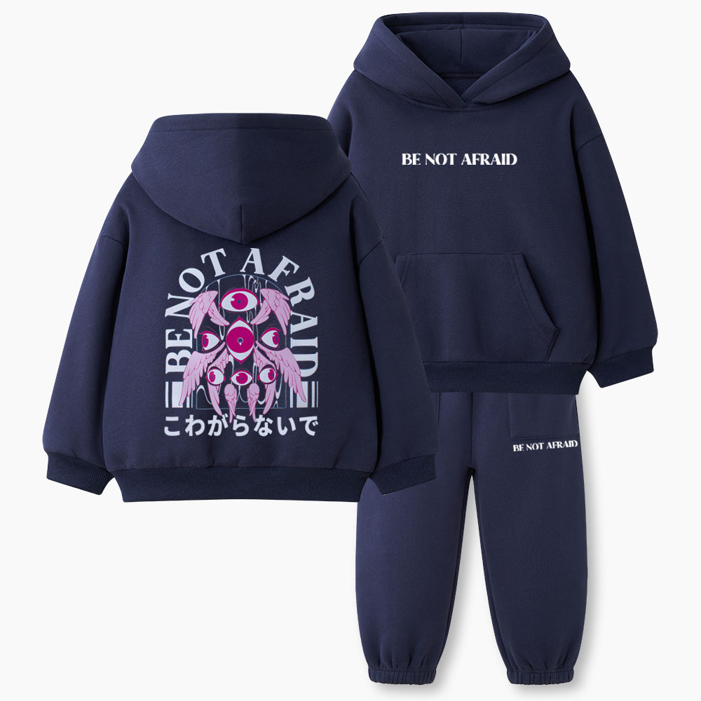 Be Not Afraid Christian Kid Fleece Hoodie Set