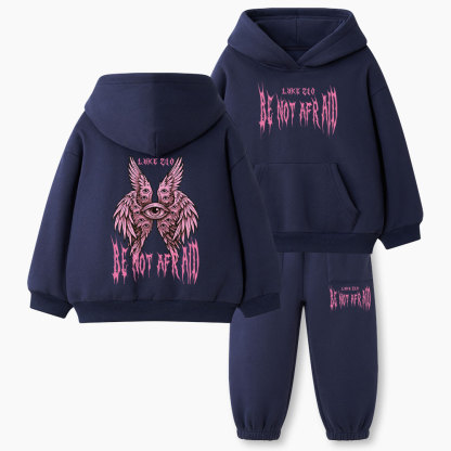 Be Not Afraid Christian Kid Fleece Hoodie Set