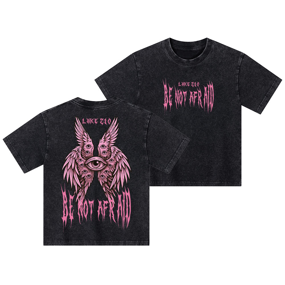 Be Not Afraid Christian Kid Washed T-Shirt