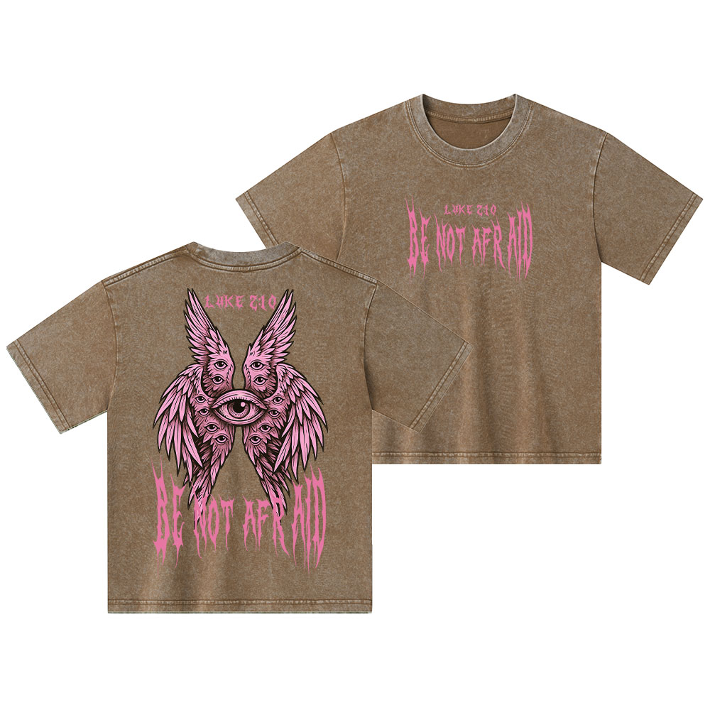 Be Not Afraid Christian Kid Washed T-Shirt