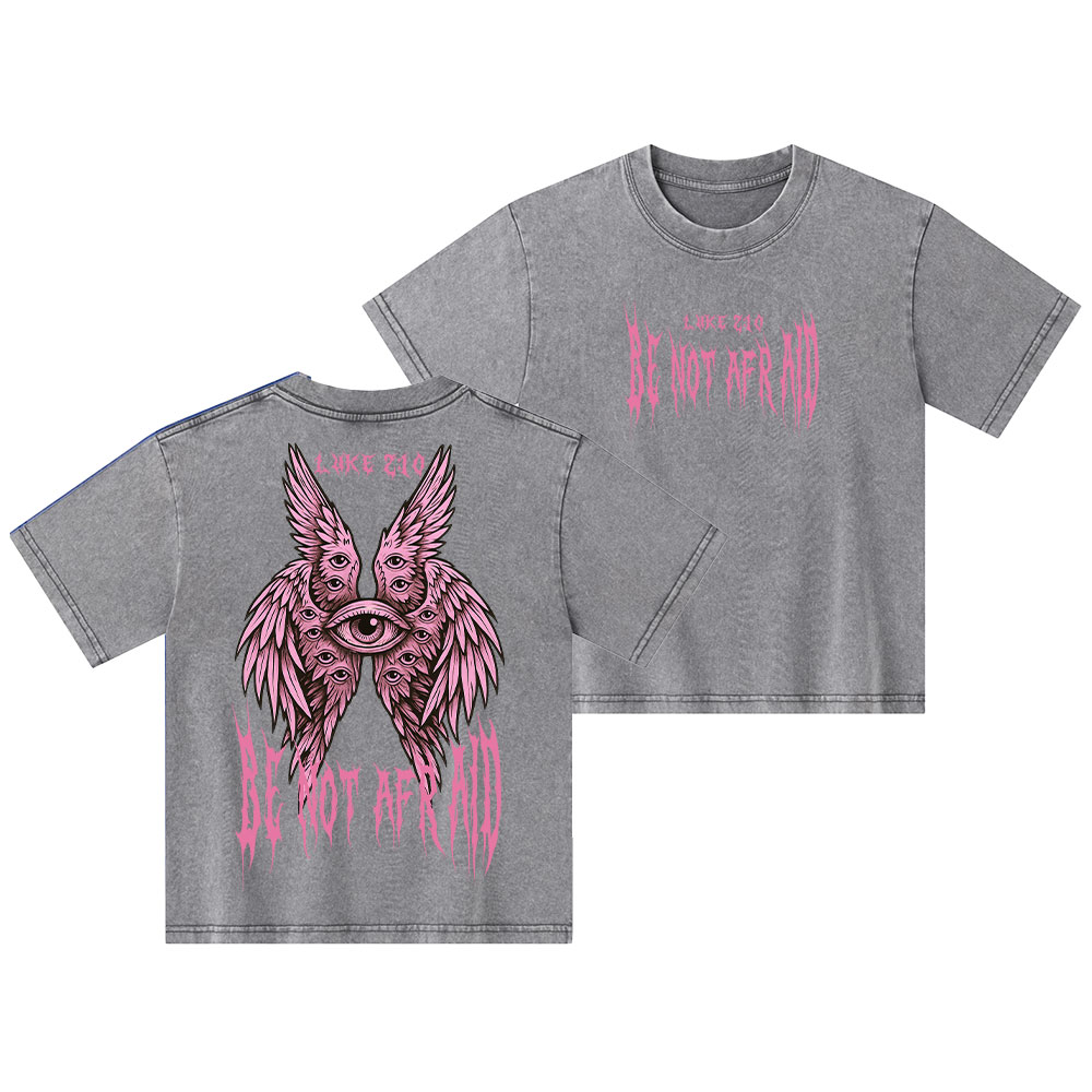 Be Not Afraid Christian Kid Washed T-Shirt