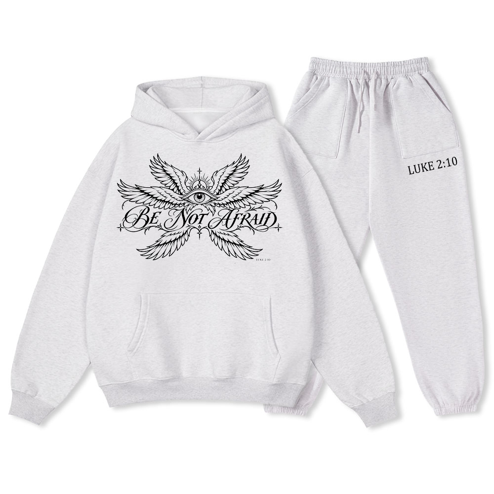 Be Not Afraid Christian Premium Fleece Hoodie Set