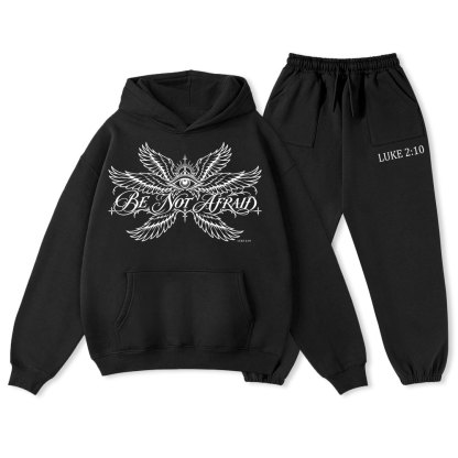 Be Not Afraid Christian Premium Fleece Hoodie Set