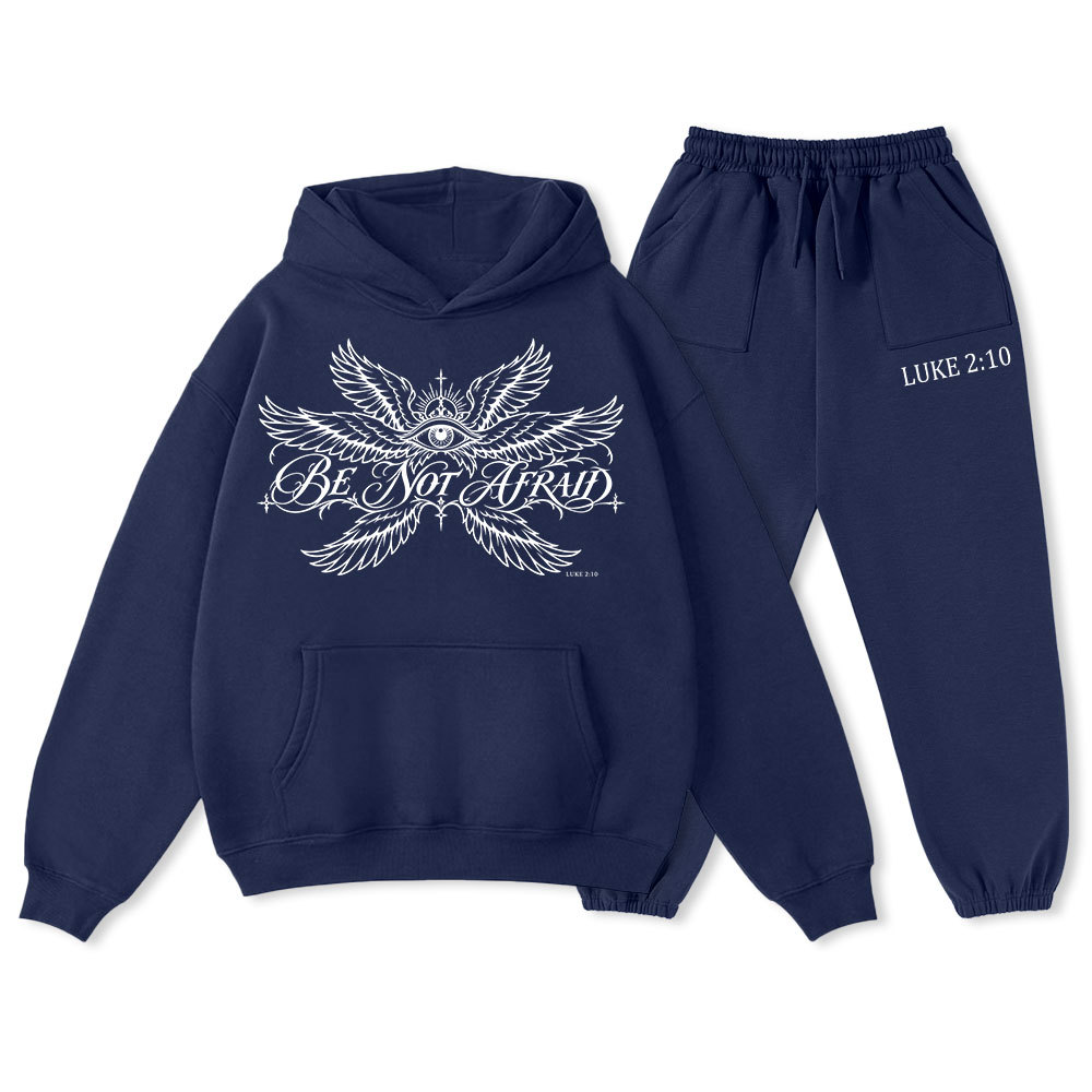 Be Not Afraid Christian Premium Fleece Hoodie Set
