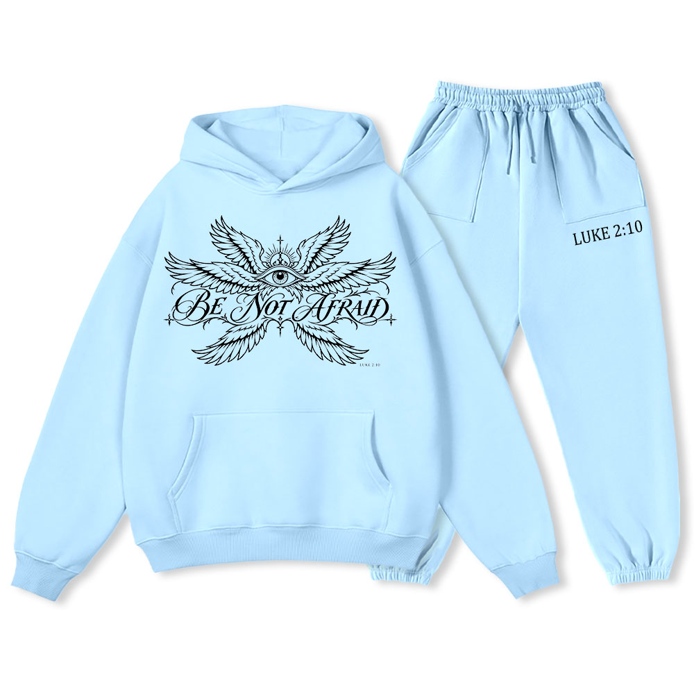 Be Not Afraid Christian Premium Fleece Hoodie Set